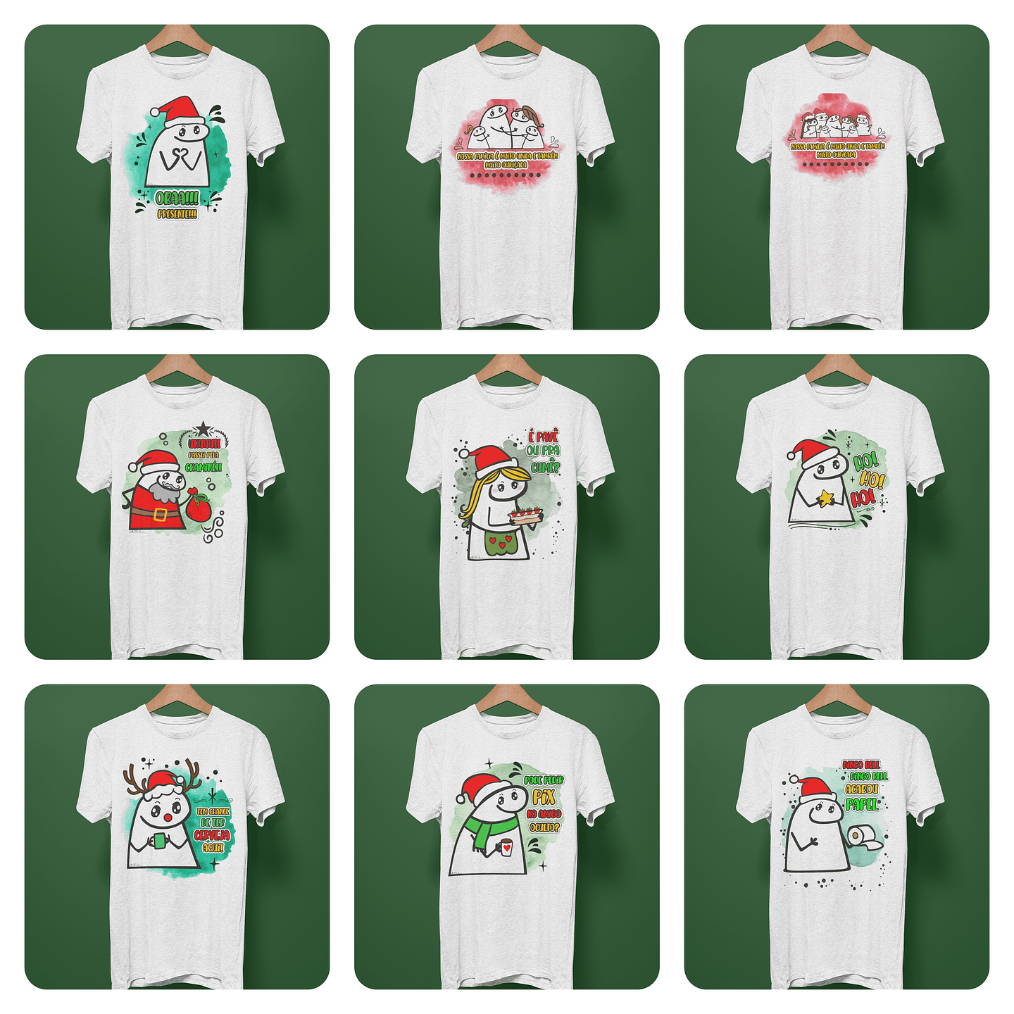 29 Artes para Camisa Flork Natal Arquivo em Jpg 1