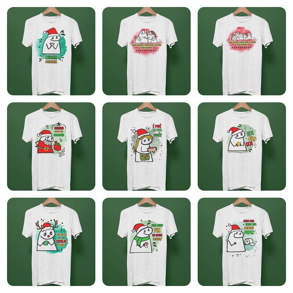29 Artes para Camisa Flork Natal Arquivo em Jpg 1