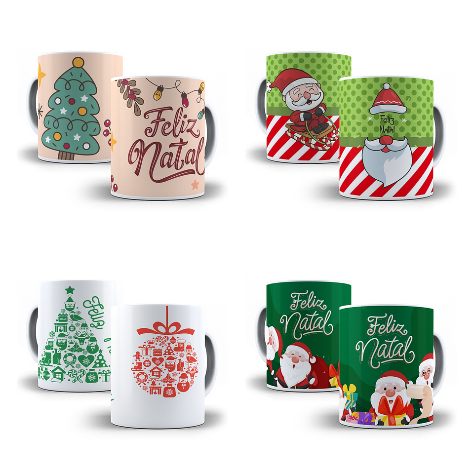 22 Artes para Caneca Natal Arquivo em Jpg 2