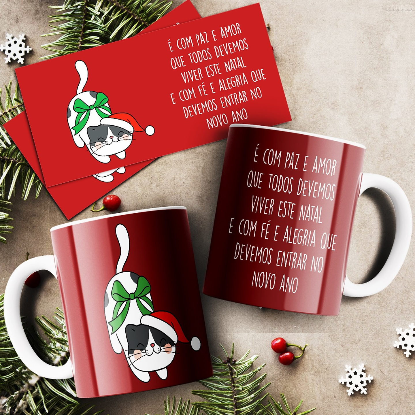 20 Artes para Caneca Natal Arquivo Editável  13