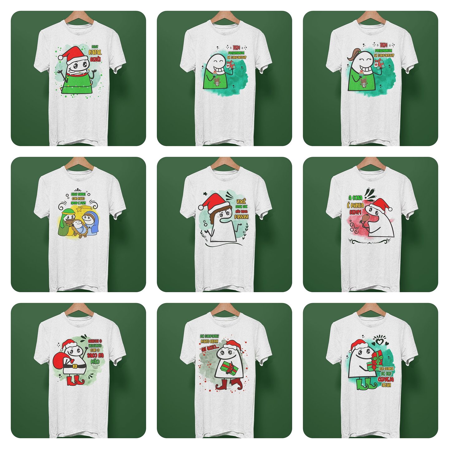 29 Artes para Camisa Flork Natal Arquivo em Jpg 2