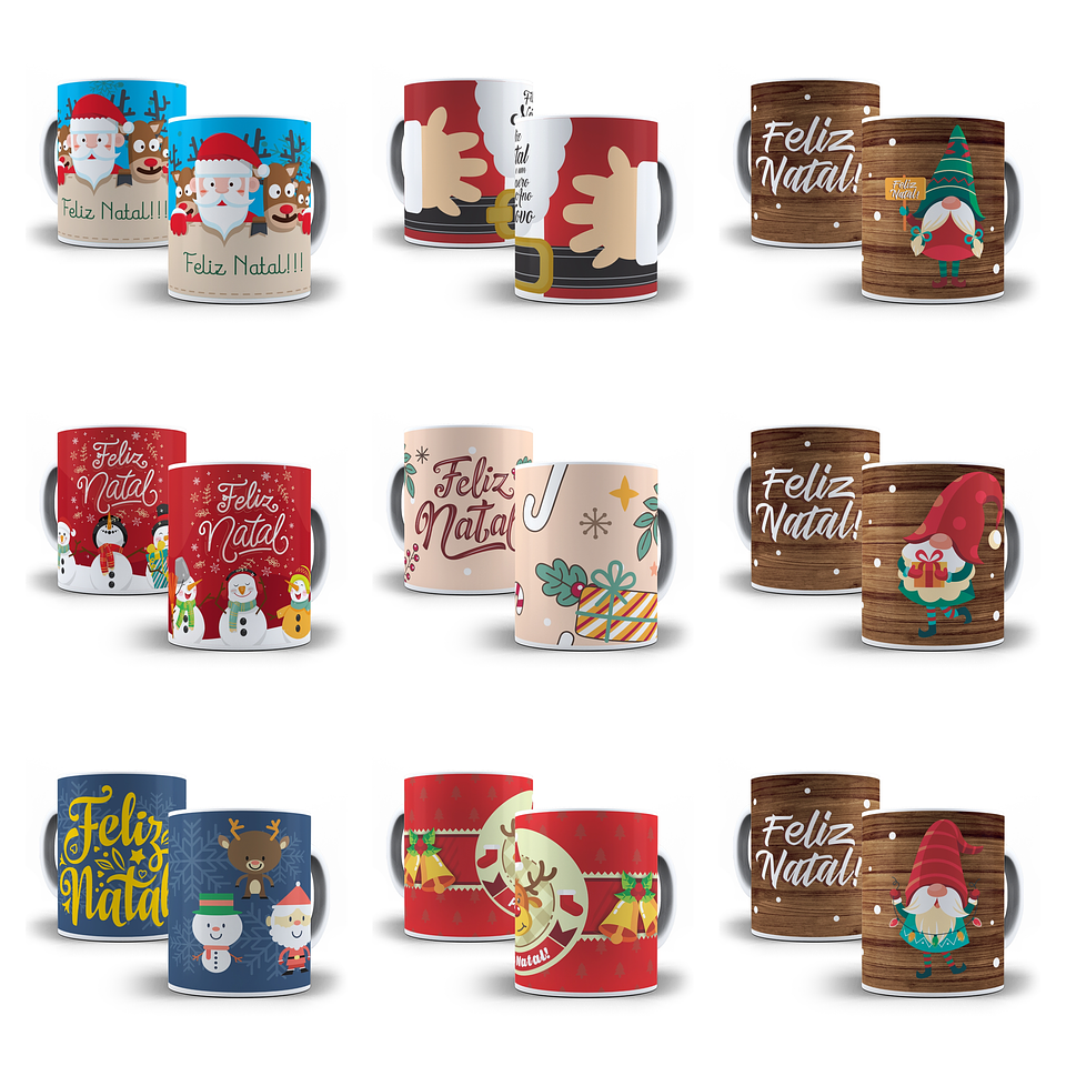 22 Artes para Caneca Natal Arquivo em Jpg 3