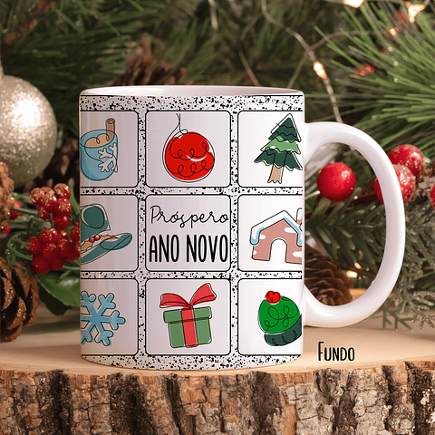30 Artes para Caneca Natal em Linhas Arquivo em Jpg