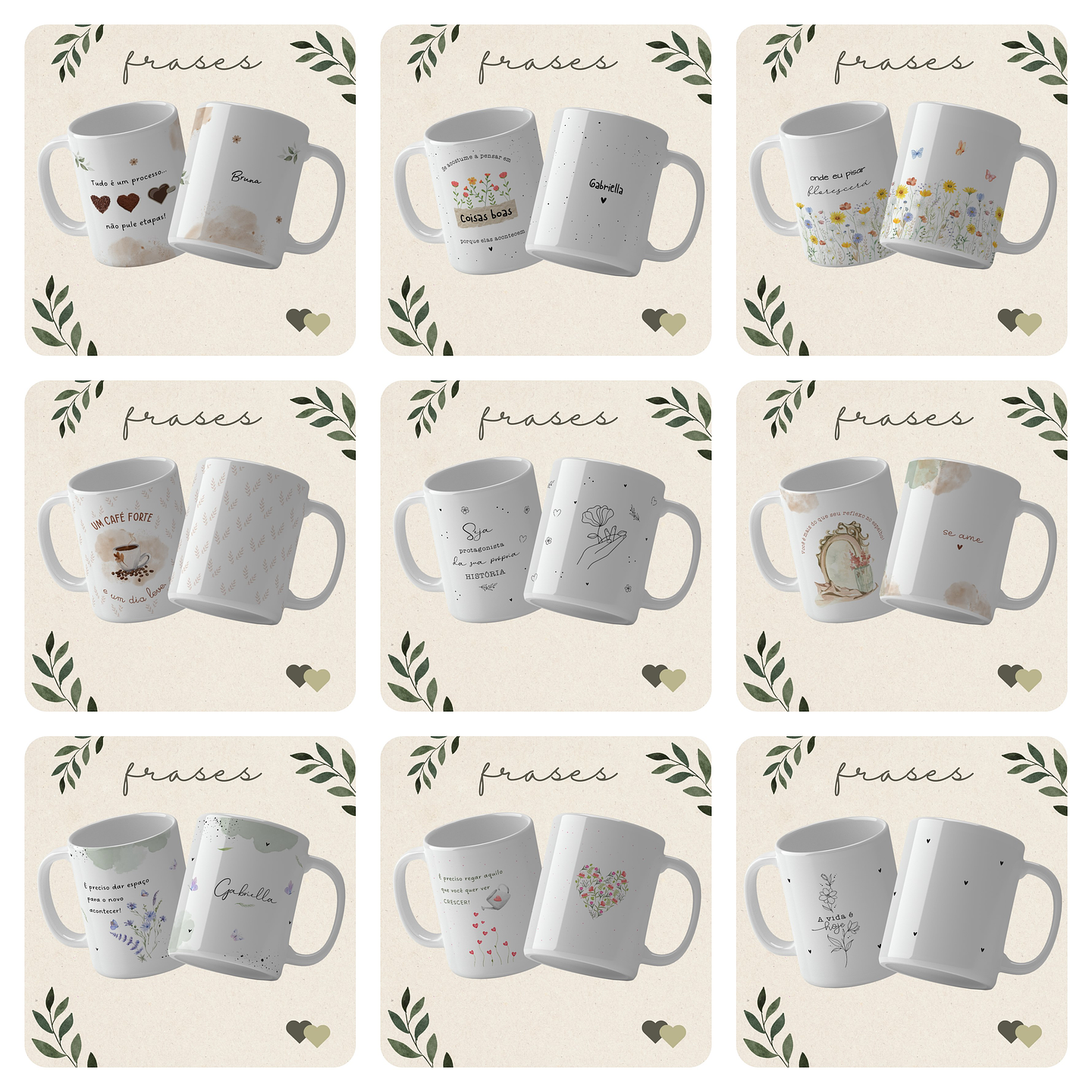 35 Artes para Caneca Frases e Alfabeto Arquivo em Jpg 1