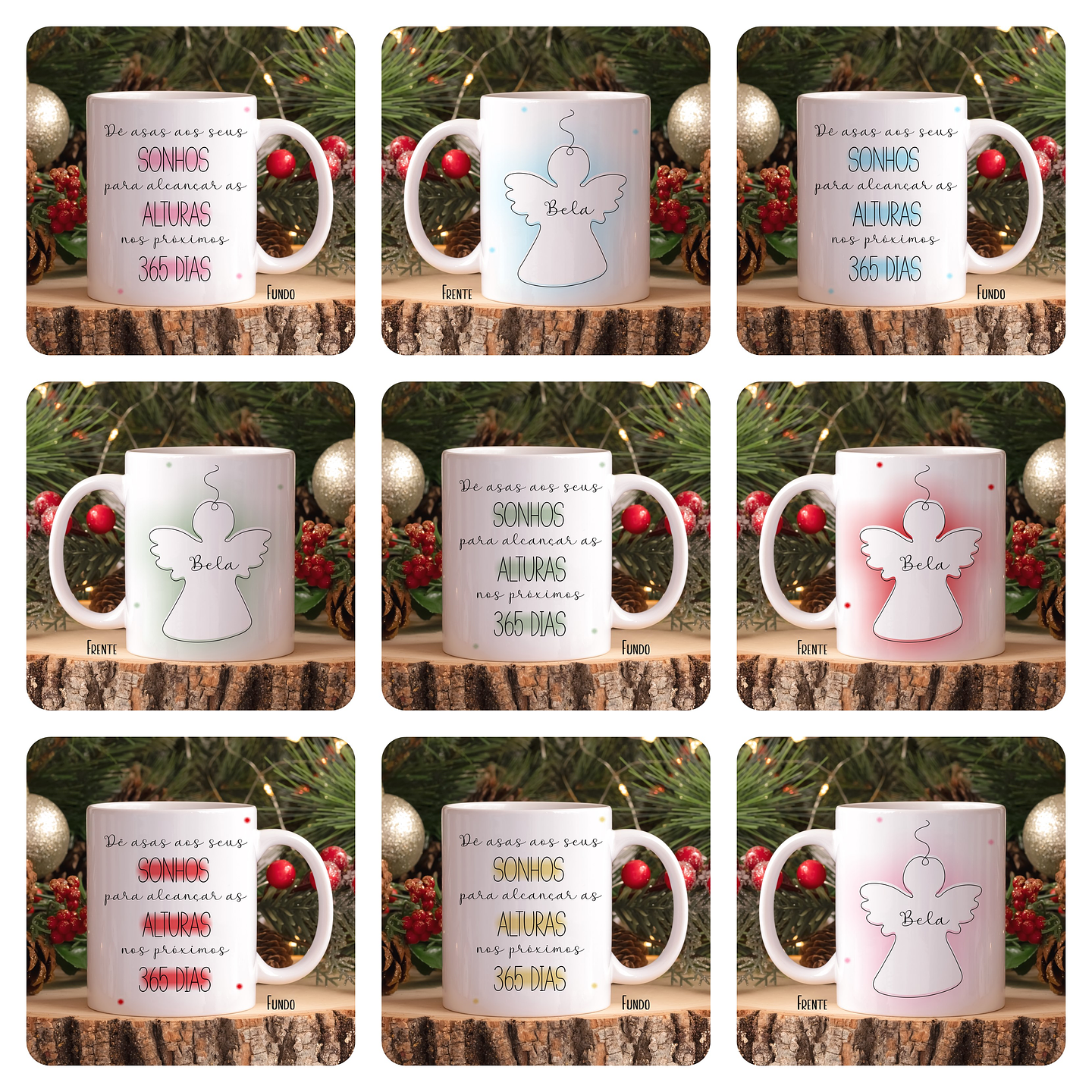 30 Artes para Caneca Natal em Linhas Arquivo em Jpg 6