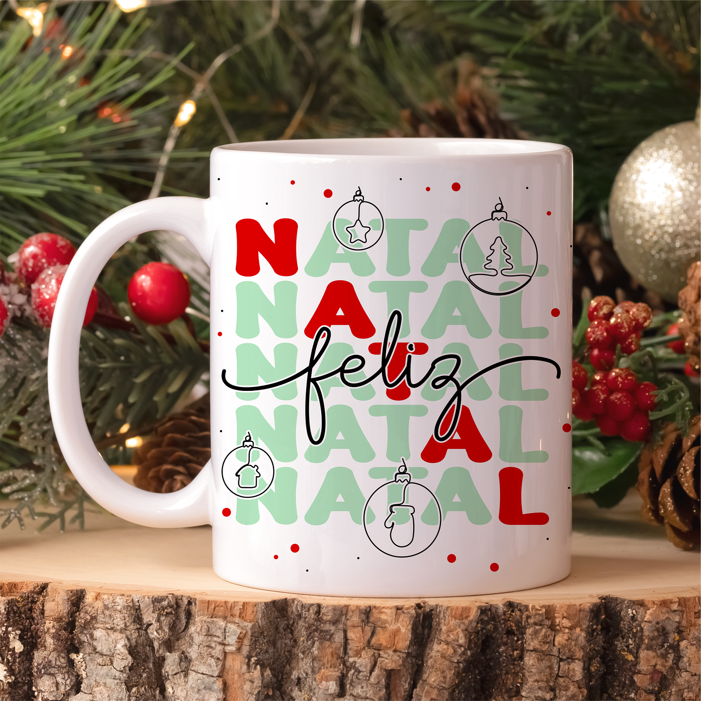 30 Artes para Caneca Natal em Linhas Arquivo em Jpg 10