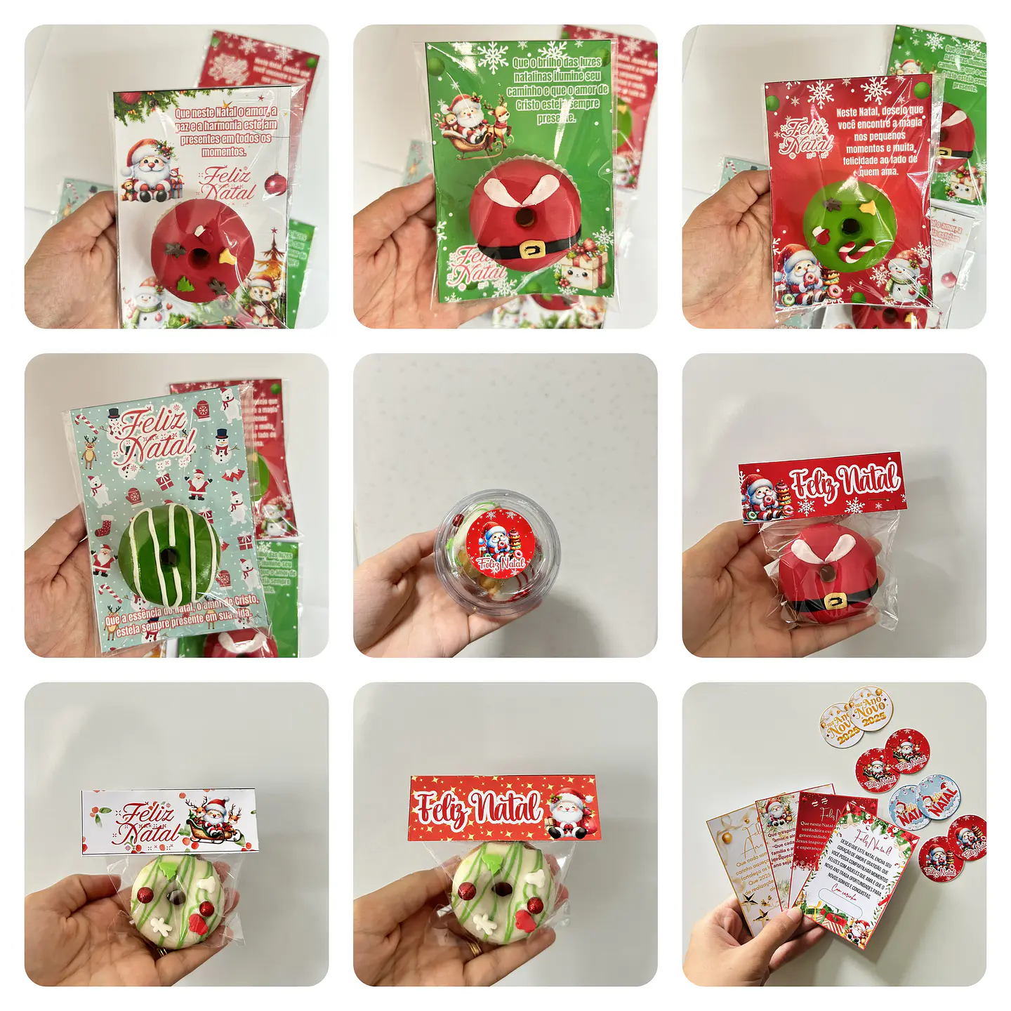 Arquivos Prontos Especial de Natal Mini Donuts em Canva 4