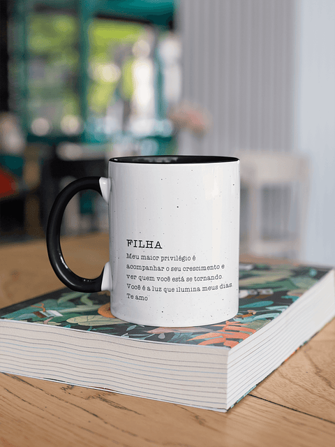 Arte para Caneca Filha e Filho Arquivo em Jpg 