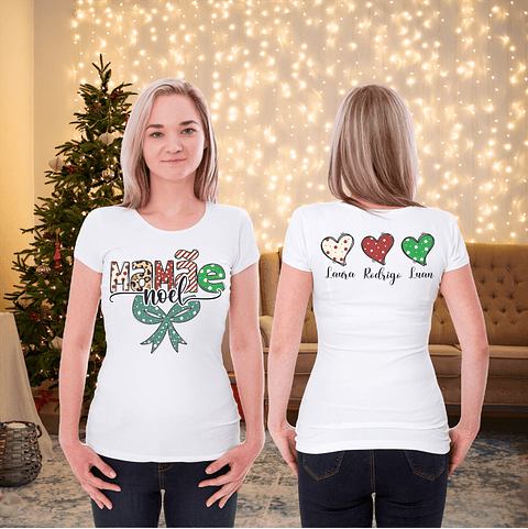 3 Artes para Camisa Natal Mamãe Noel Arquivo Editável