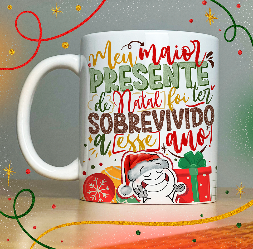 40 Artes para Caneca Papai Noel Arquivo em Jpg  4