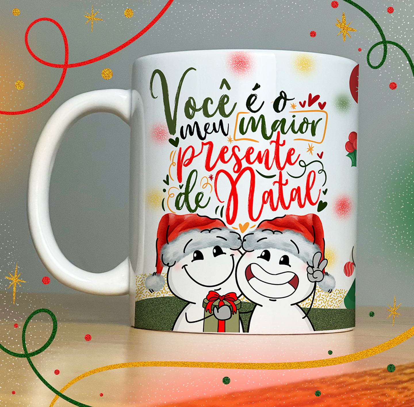 40 Artes para Caneca Papai Noel Arquivo em Jpg  9