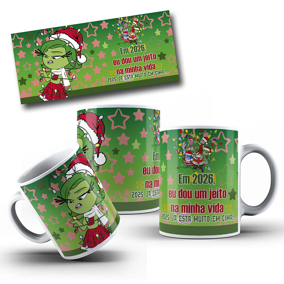 8 Artes para Caneca Natal Divertidamente Arquivo em Jpg 6