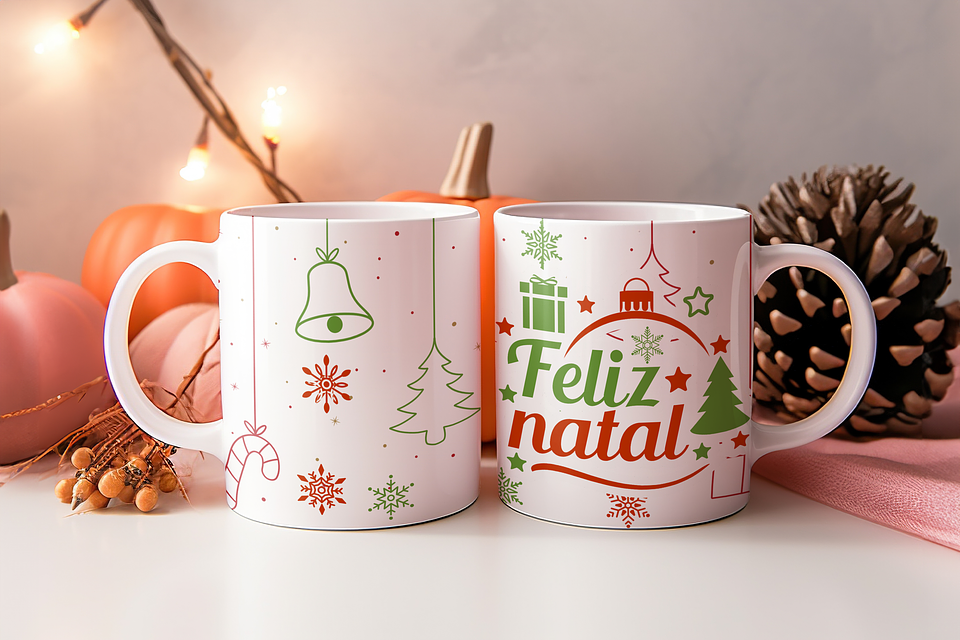 8 Artes para Caneca Natal Arquivo Editável 6