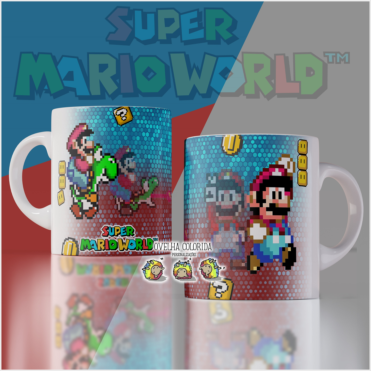 8 Artes para Caneca Super Mario Arquivo Editável 6