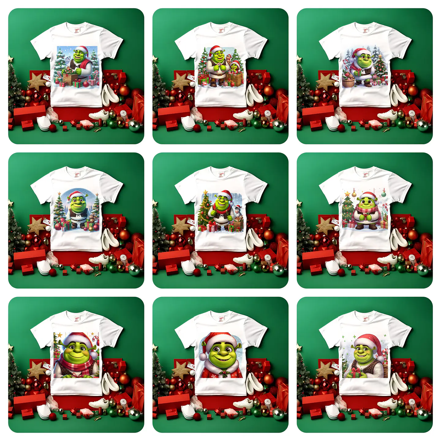 10 Artes para Camisa Natal Shuerk Arquivo em Jpg 1