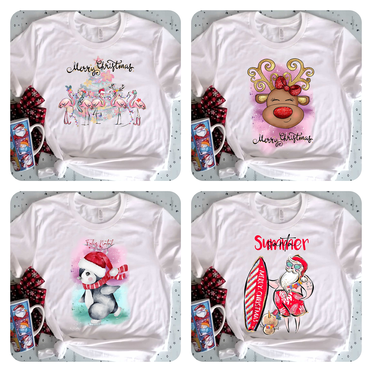 15 Artes para Camisa Natal Arquivo Editável 1