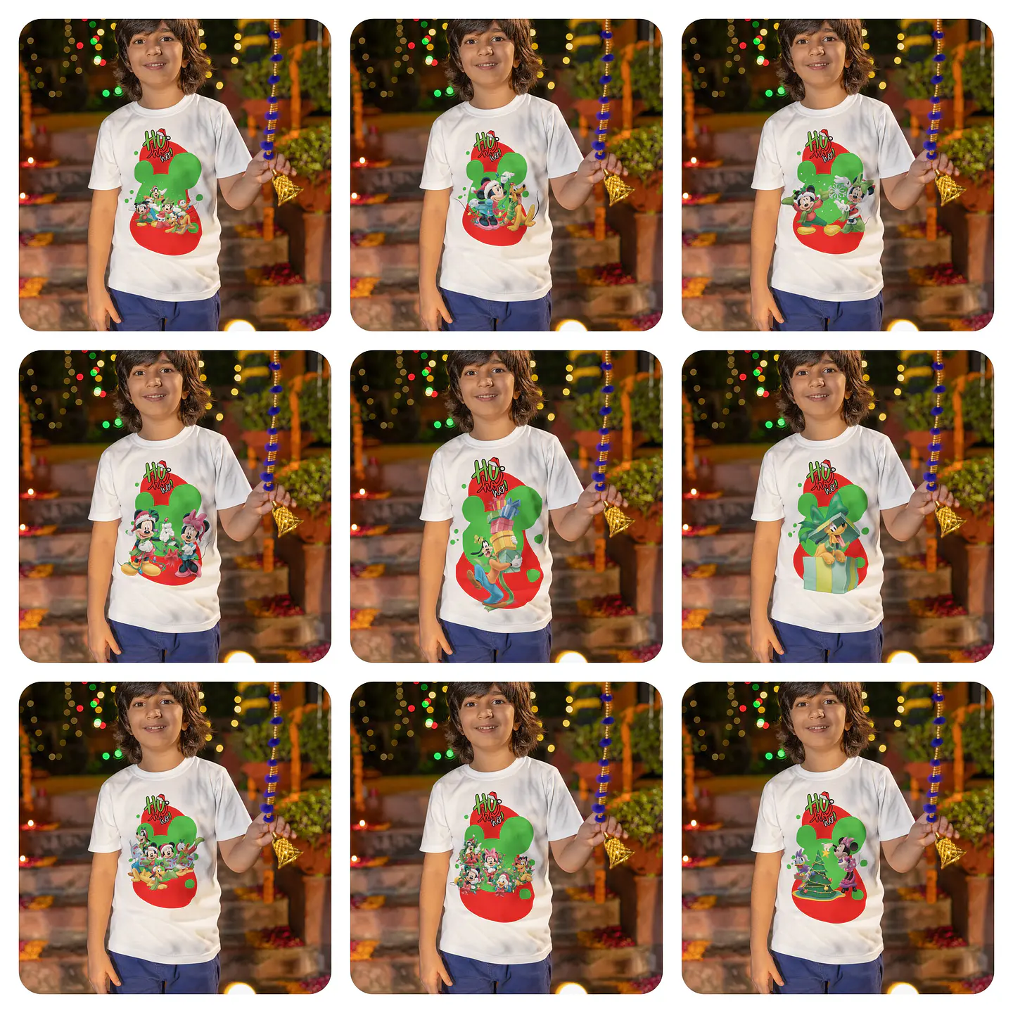 19 Artes para Camisa Natal Mickey Arquivo Editável  2