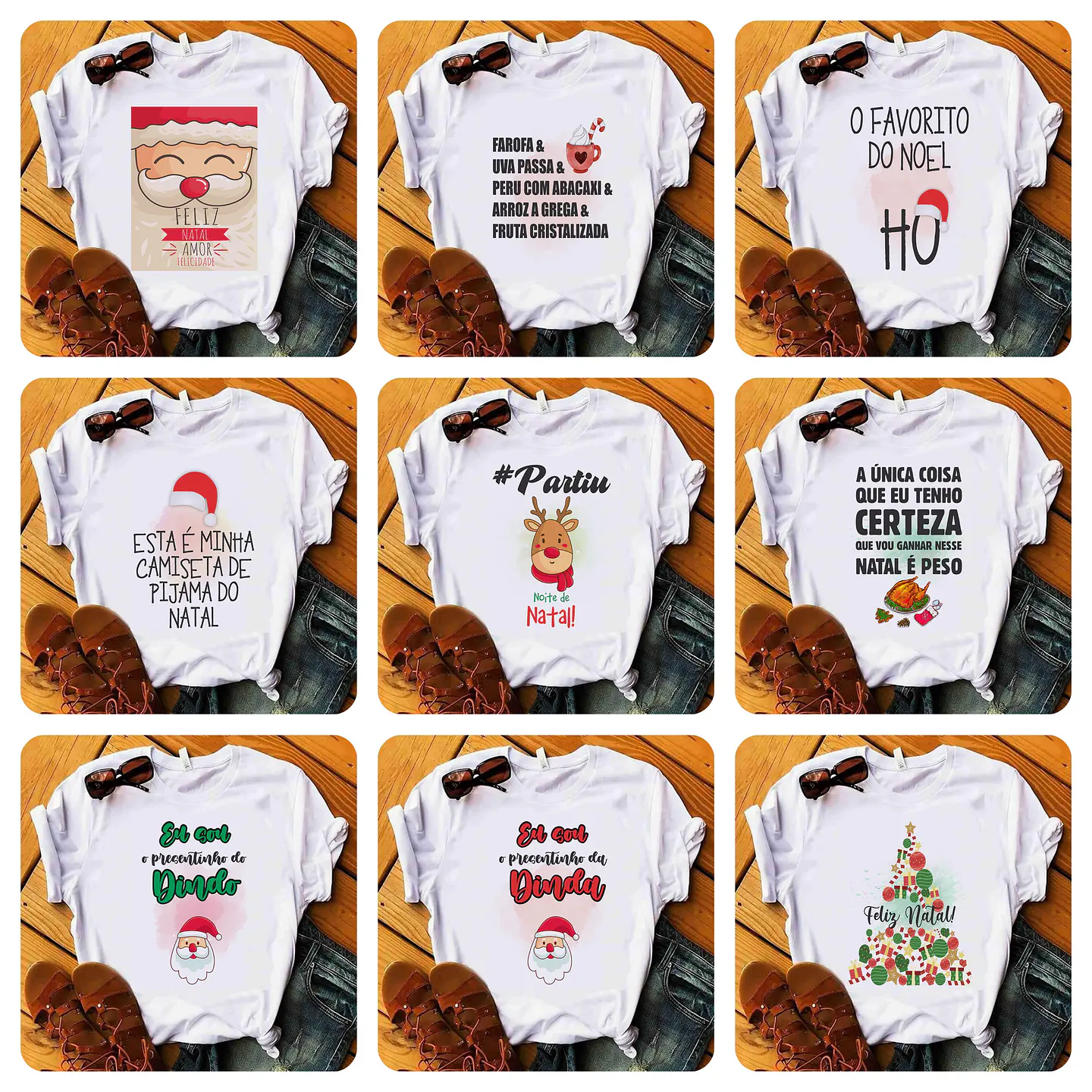 20 Artes para Camisa Natal Arquivo Editável  2