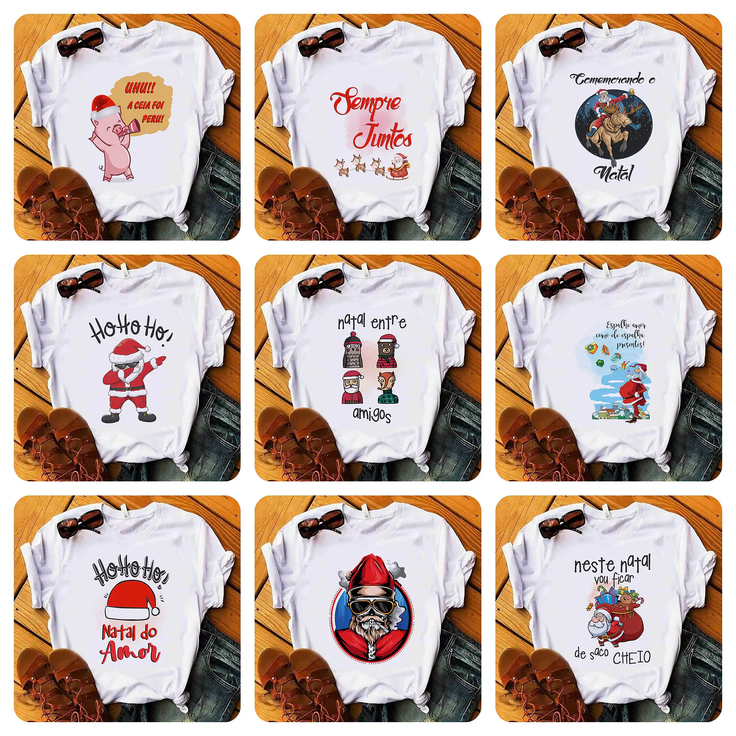 20 Artes para Camisa Natal Arquivo Editável  3