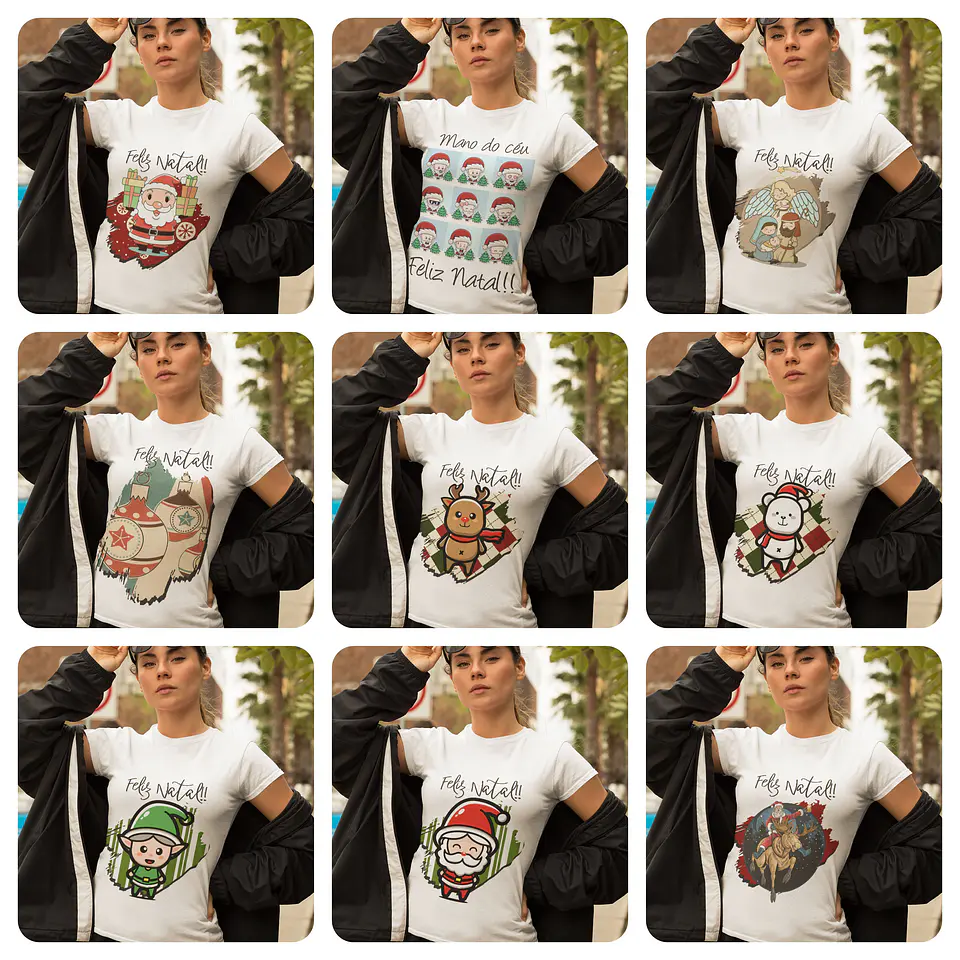 21 Artes para Camisa Natal Arquivo Editável  1