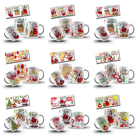 23 Artes para Caneca Amostradinho Natal Arquivo em Jpg 