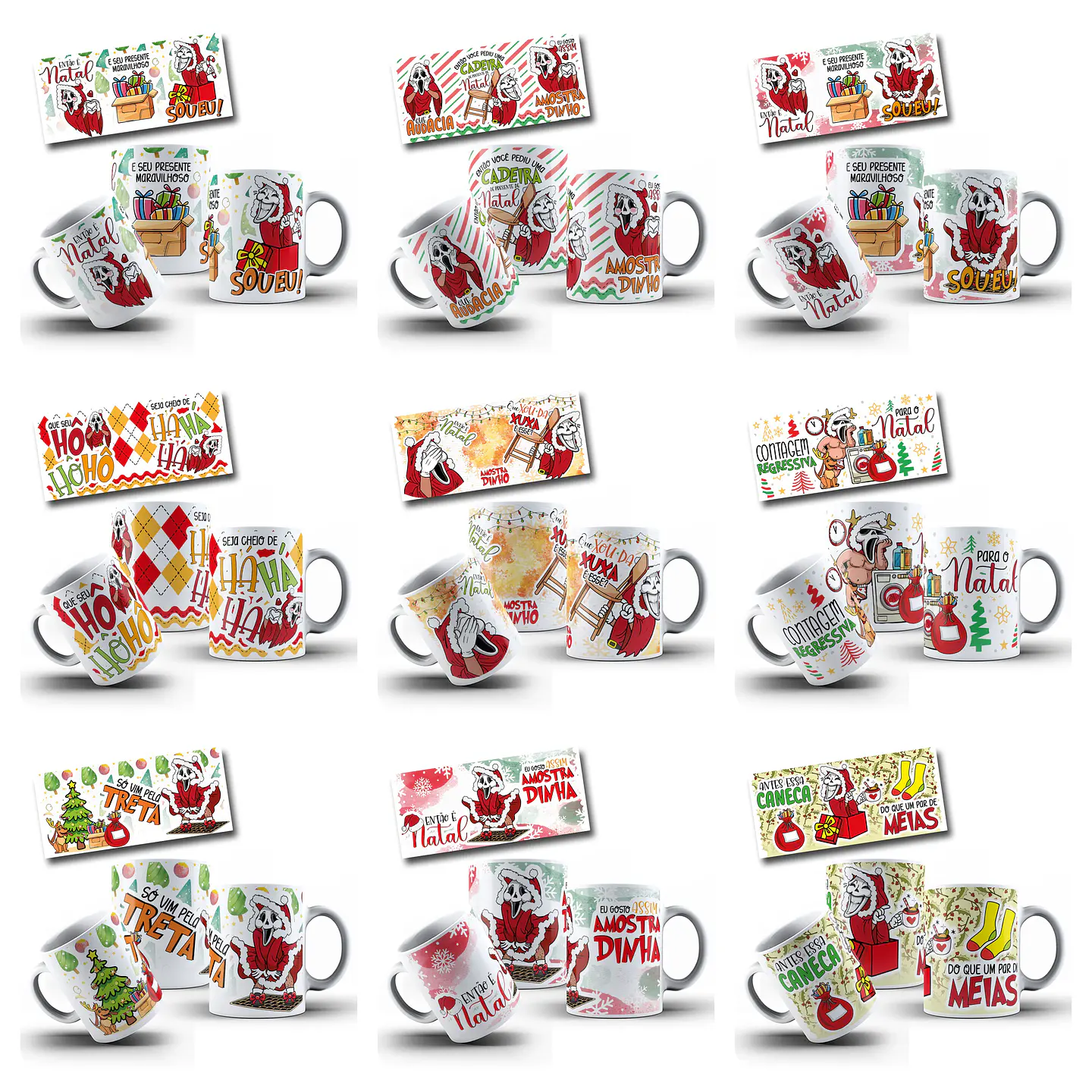 23 Artes para Caneca Amostradinho Natal Arquivo em Jpg  1