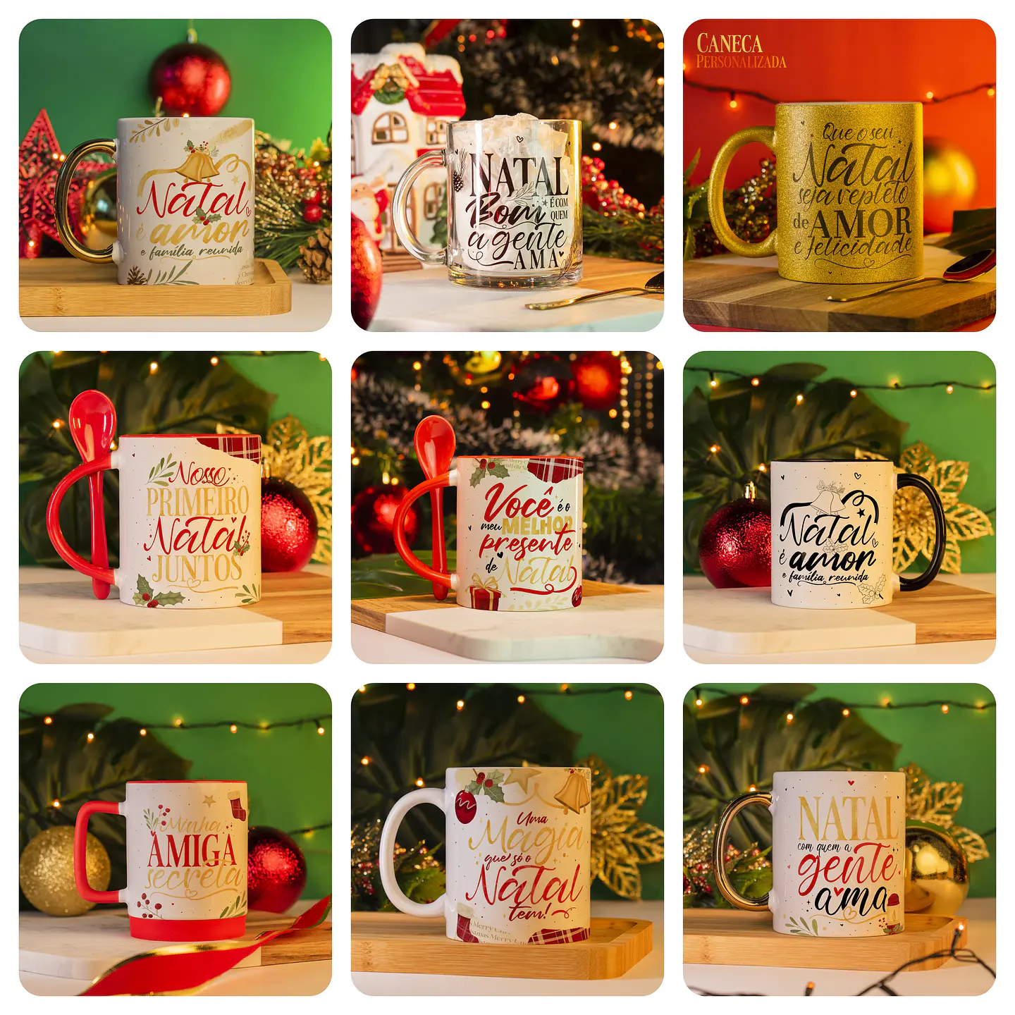 36 Artes para Caneca Natal Arquivo em Jpg 2