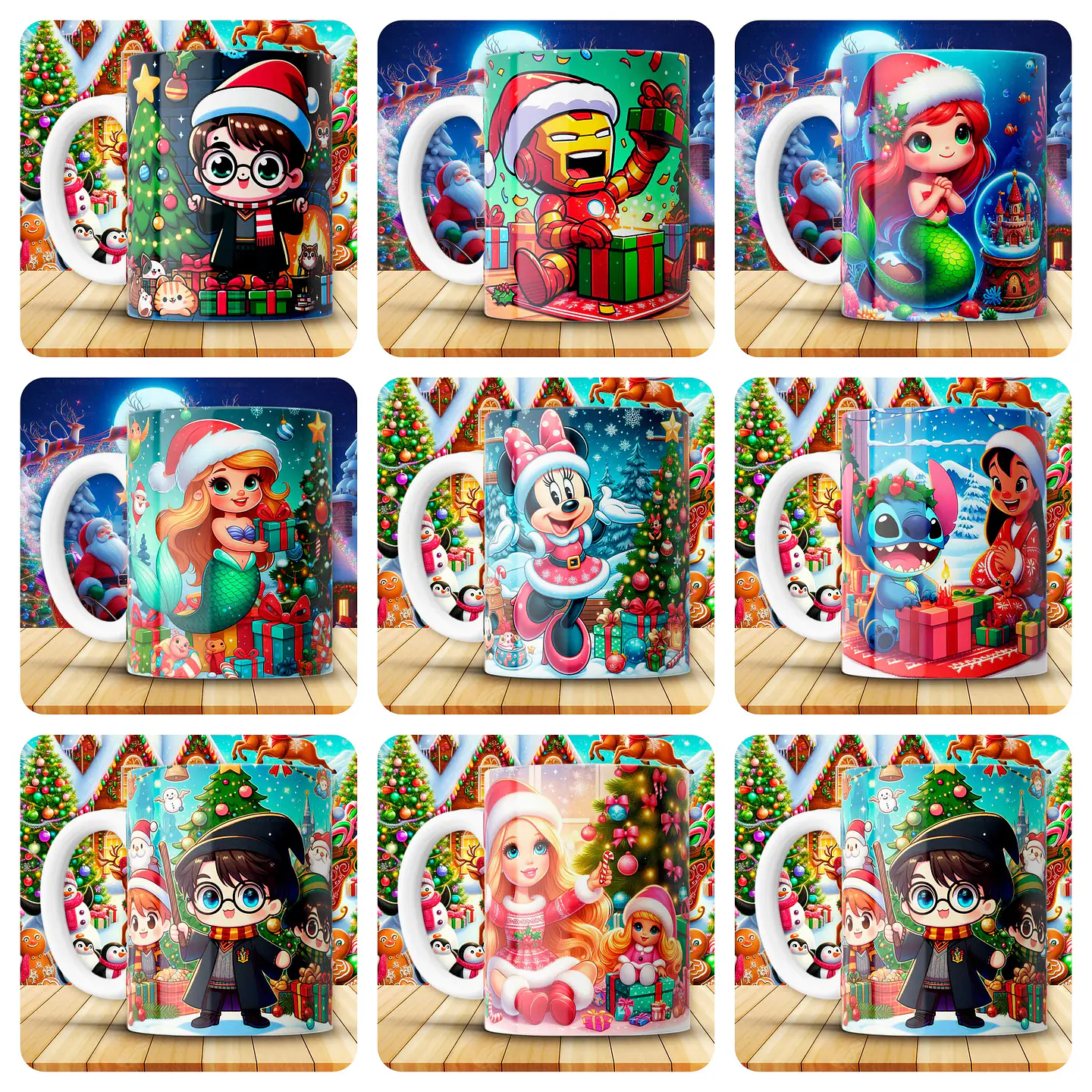 37 Artes para Caneca Personagens Arquivo em Jpg   3