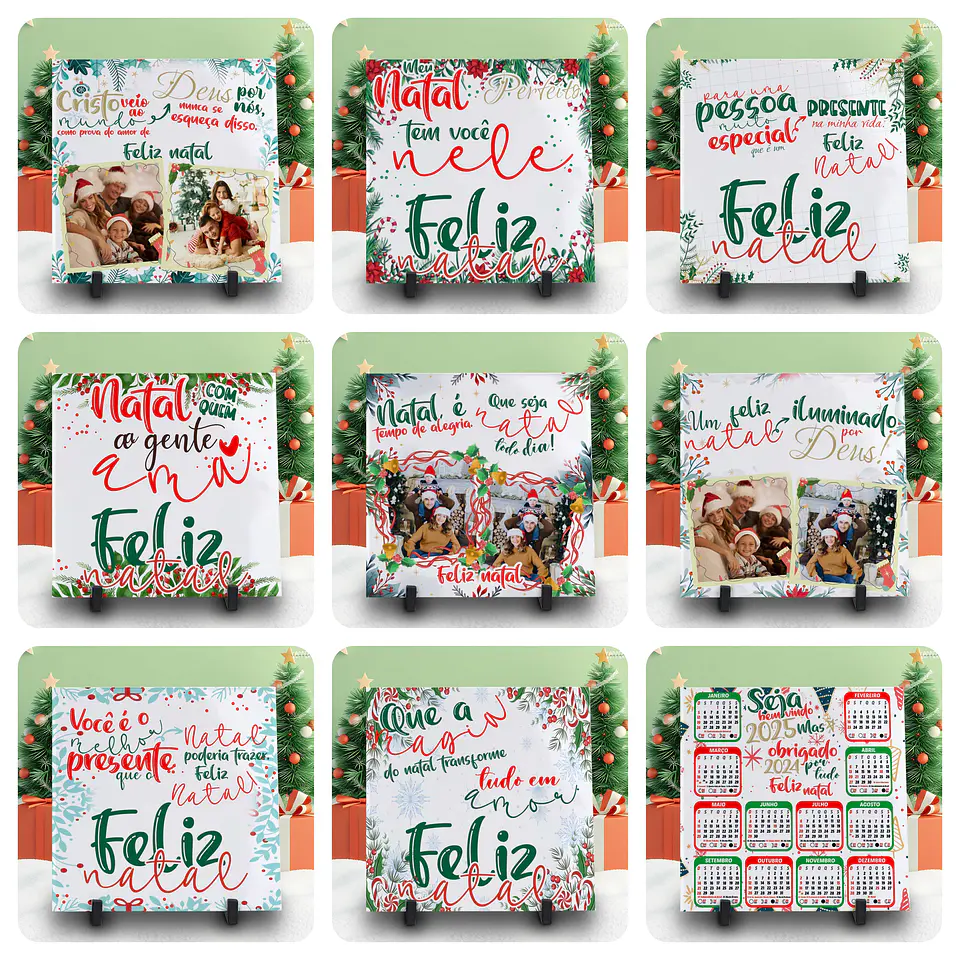 56 Artes para Caneca e Azulejo Natal Arquivo Editável 3