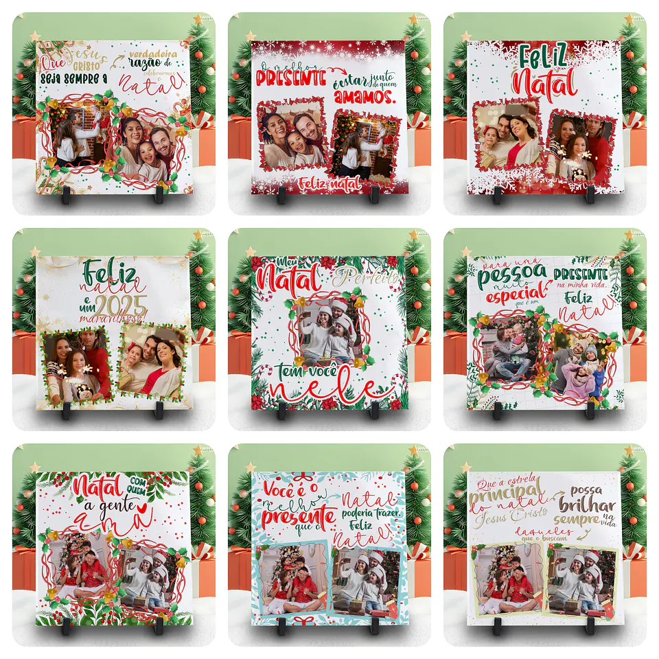 56 Artes para Caneca e Azulejo Natal Arquivo Editável 4