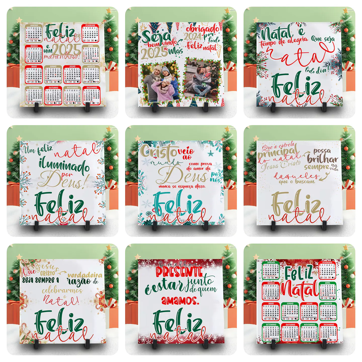 56 Artes para Caneca e Azulejo Natal Arquivo Editável 5