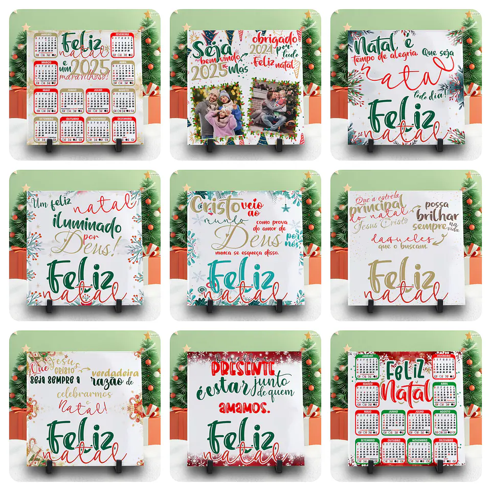 56 Artes para Caneca e Azulejo Natal Arquivo Editável 5