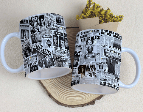 Artes Caneca Fotos Jornal Arquivo Editável 