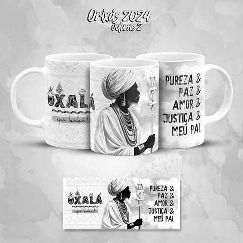 44 Artes Caneca Orixás Santinhos Umbanda Arquivo em Jpg