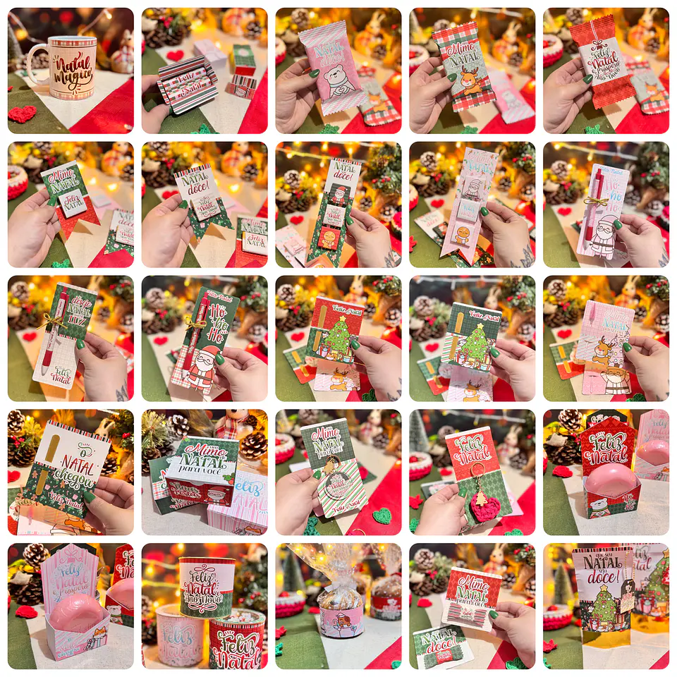 Kit Digital Natal Papai Noel + Mimos em Png  3