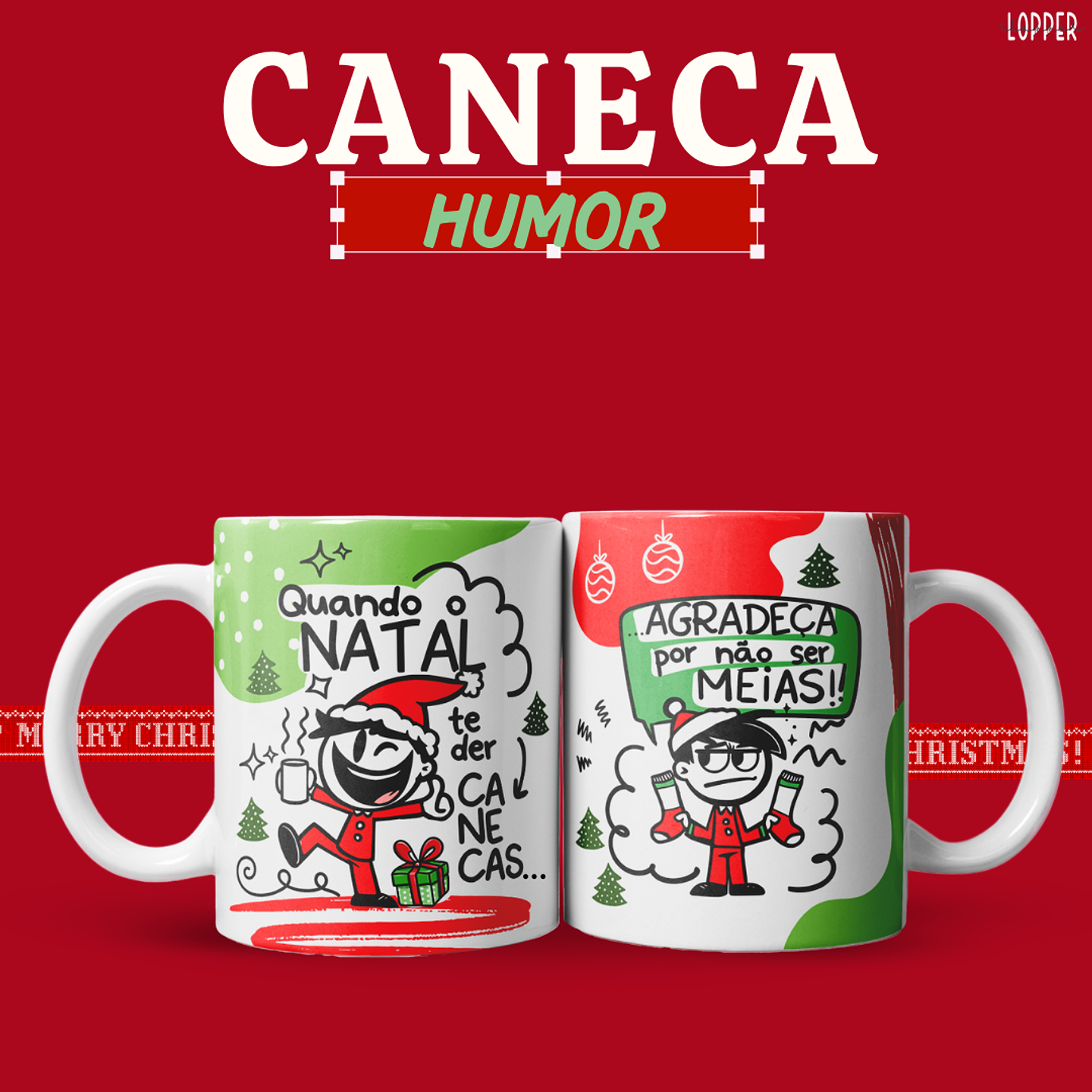 12 Artes Caneca Natal Humor Arquivo em Jpg 8