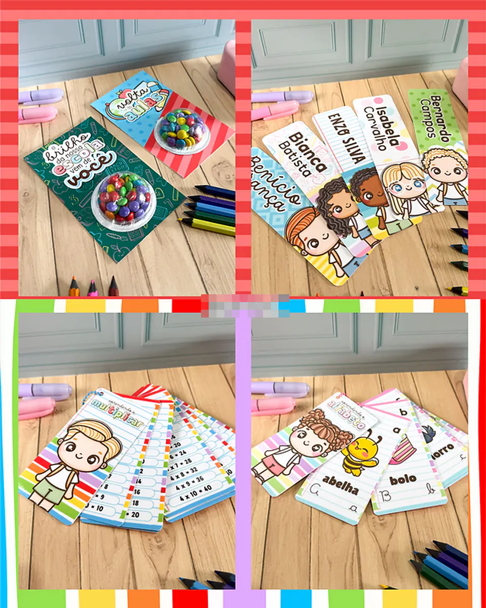 Kit Digital Volta as Aulas + Mimos em Png  6