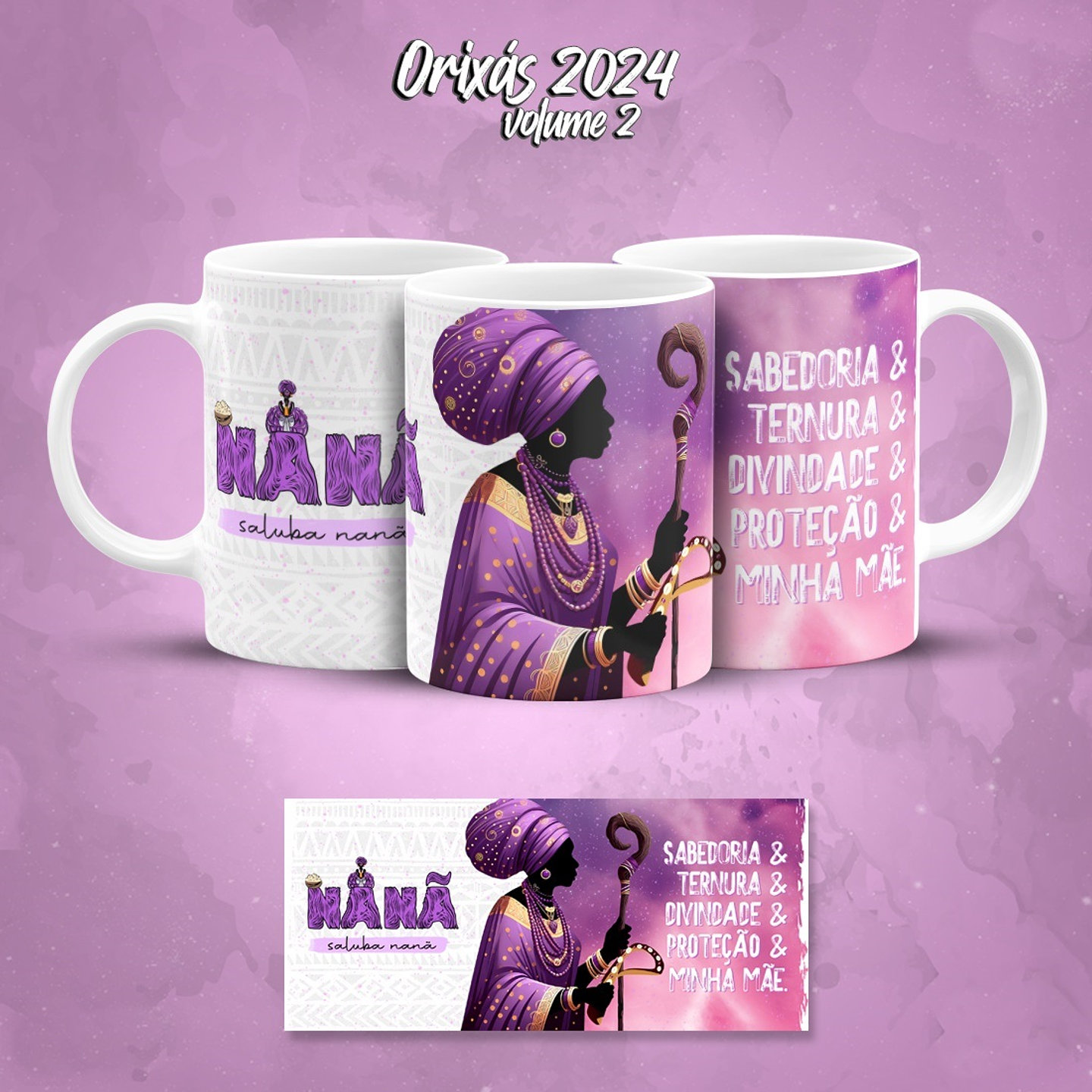 44 Artes Caneca Orixás Santinhos Umbanda Arquivo em Jpg 8