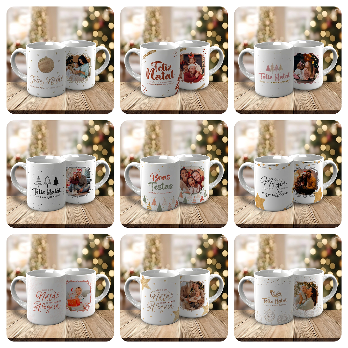 21 Artes Caneca Natal Com Foto Arquivo Editável 1