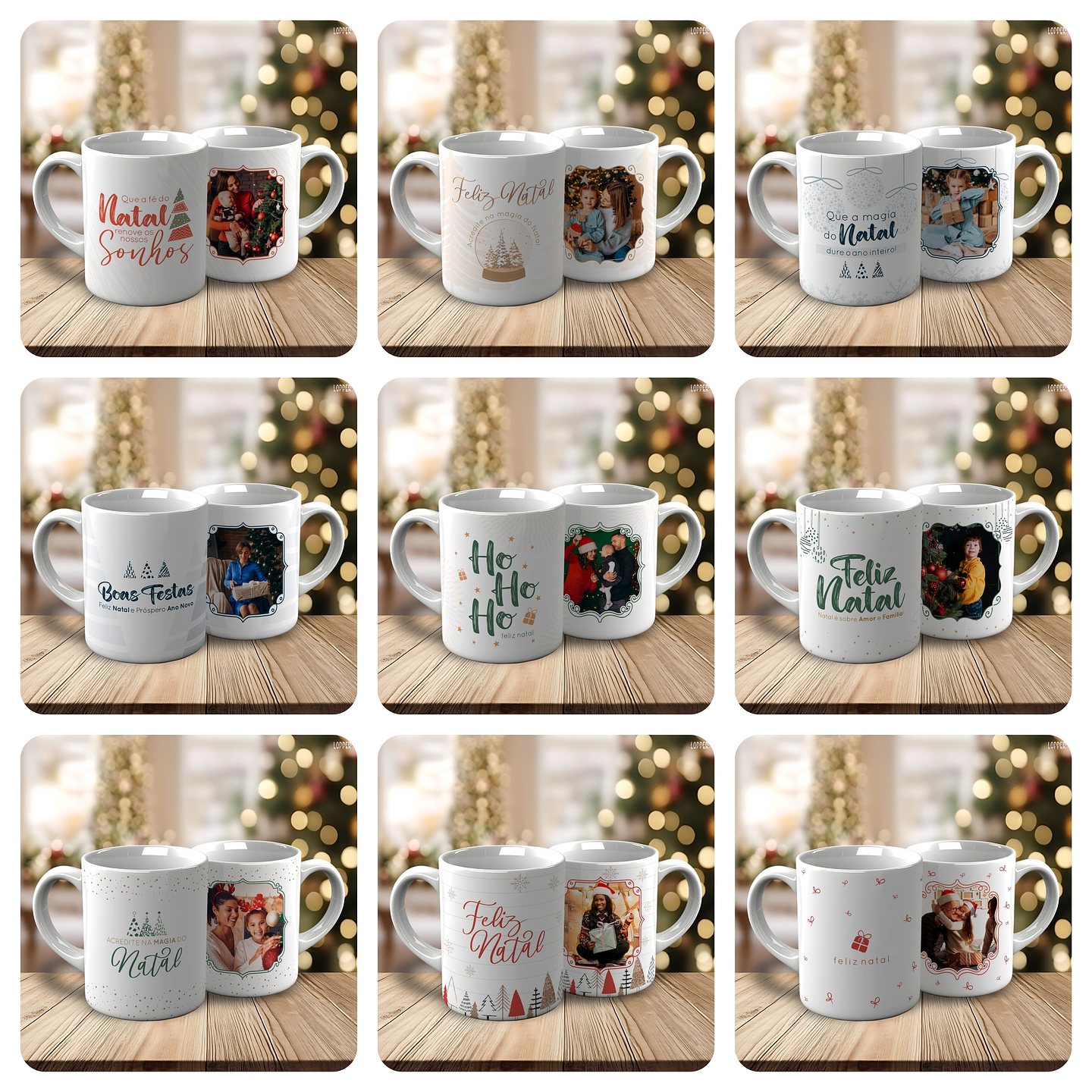 21 Artes Caneca Natal Com Foto Arquivo Editável 2