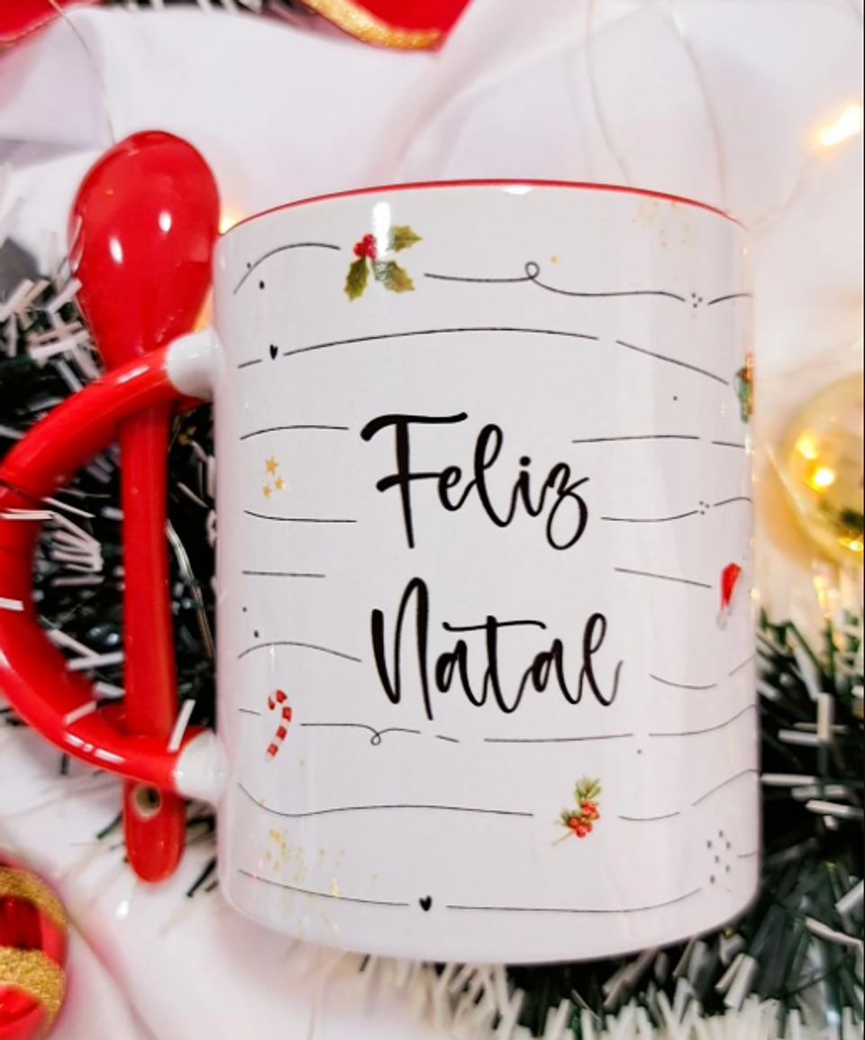 14 Artes Caneca Natal Mais Alfabeto Arquivo Editável  5