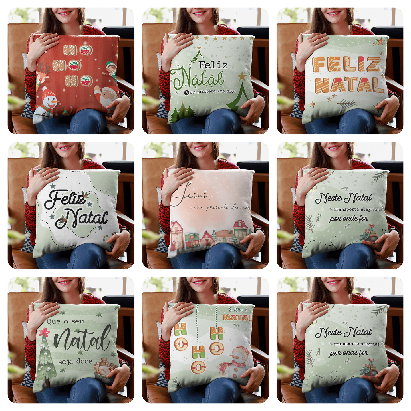 24 Artes Caneca e Almofada Natal Encantado Arquivo em Png 2