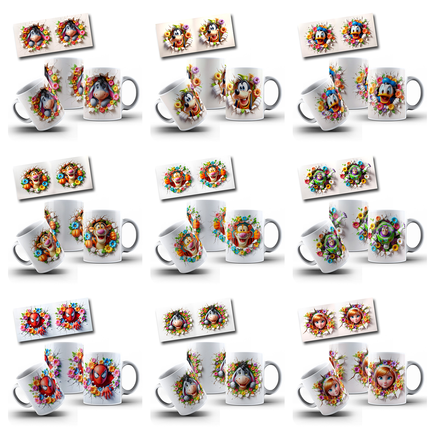 83 Artes Caneca Personagens 3D Arquivo em Png  5