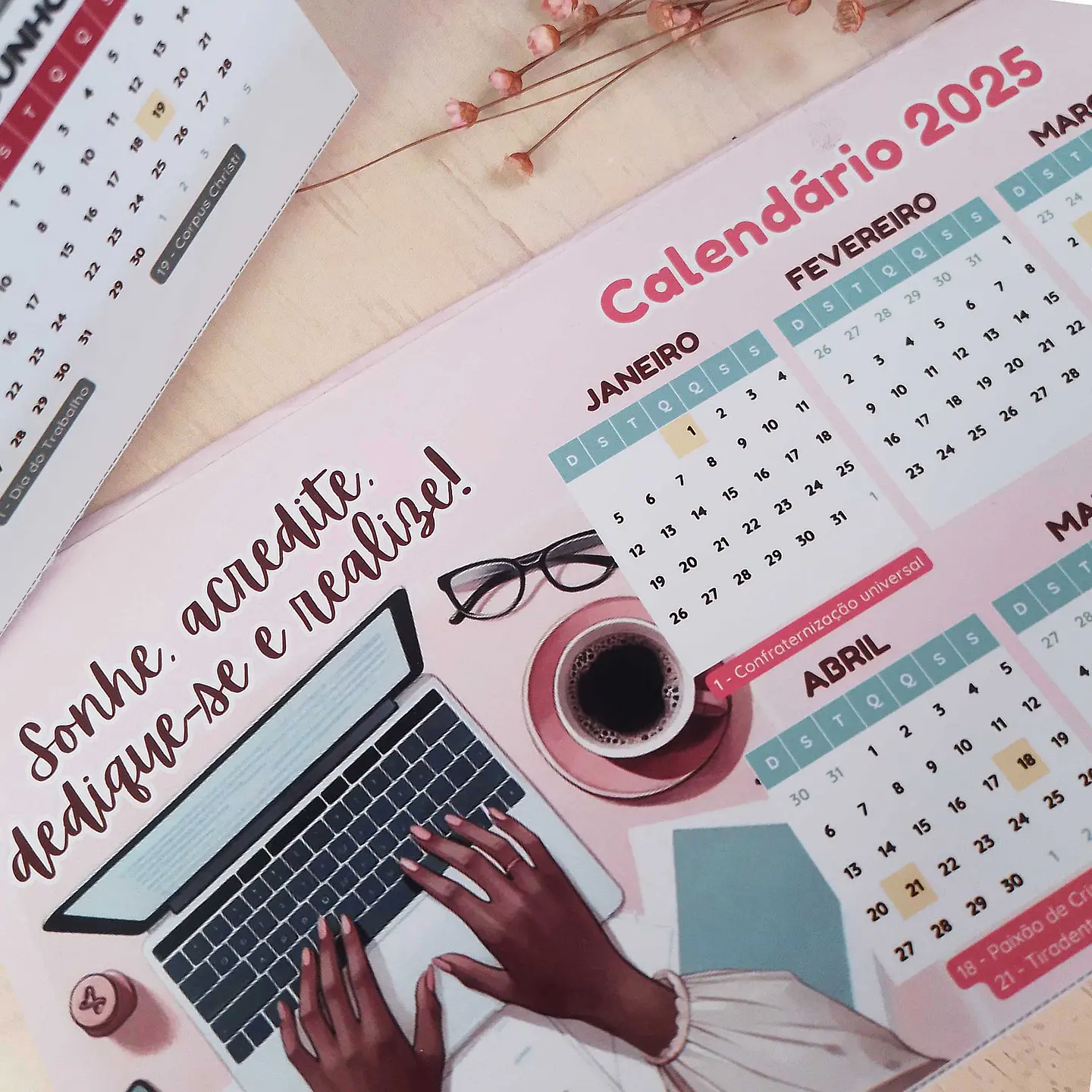 Arquivo Calendário A4 2025 em Pdf 6