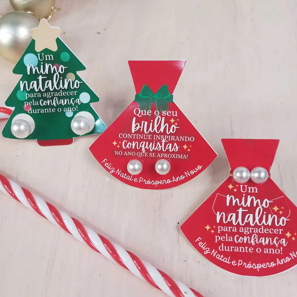 Arquivos de Corte Brincos Vestido e Arvore Natalinos em Pdf  6