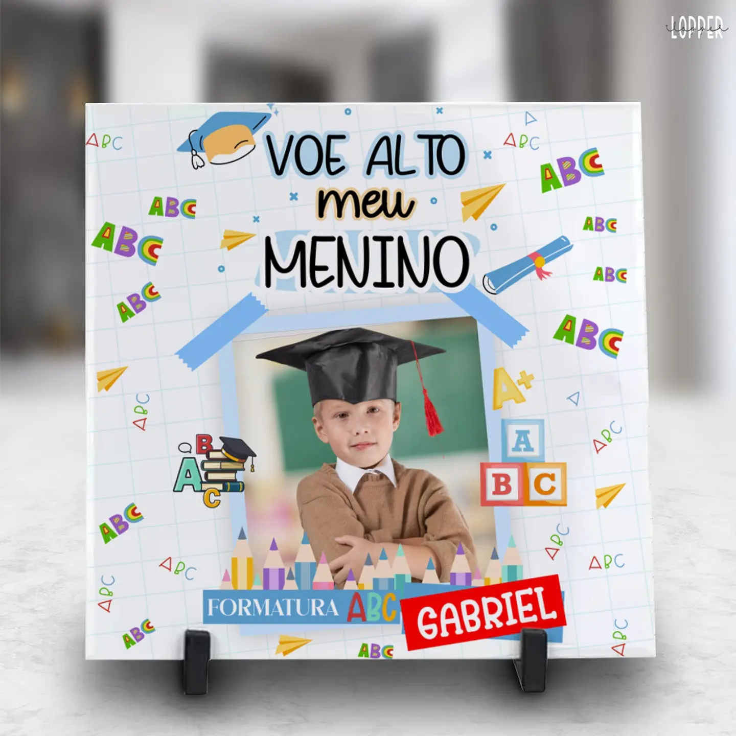 10 Artes Azulejo Formatura ABC Arquivo Editável 1