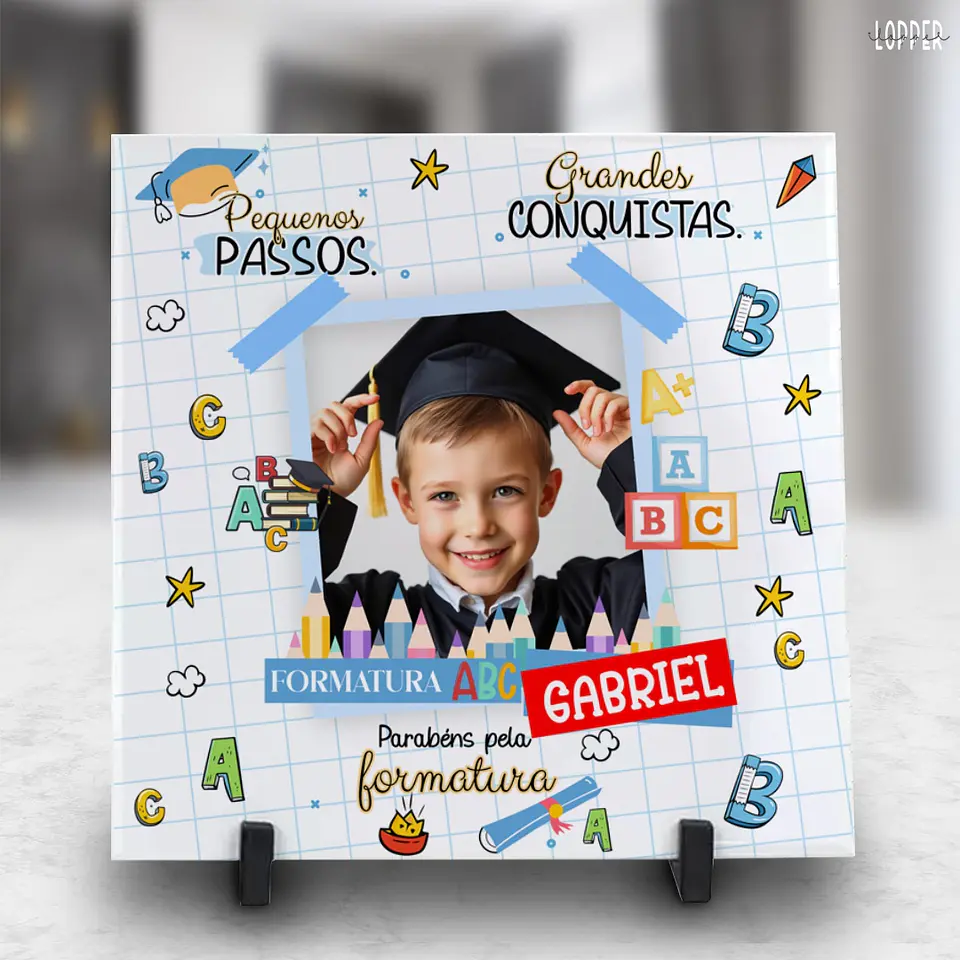10 Artes Azulejo Formatura ABC Arquivo Editável 4