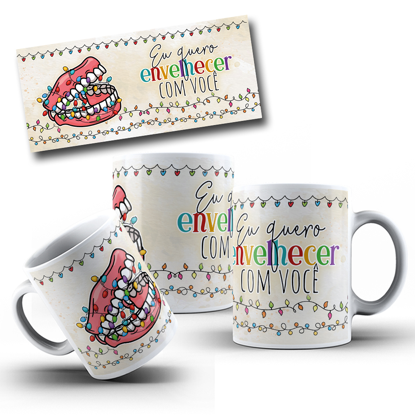 7 Artes Caneca Envelhecer Juntos Arquivo em Jpg  6