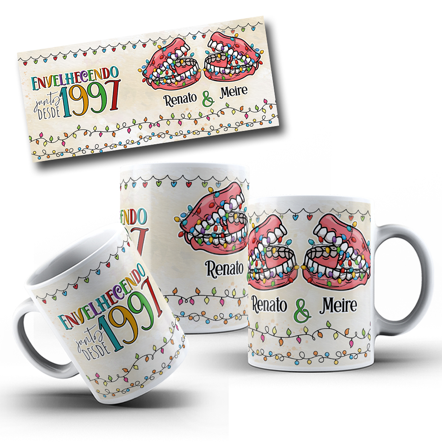 7 Artes Caneca Envelhecer Juntos Arquivo em Jpg  7