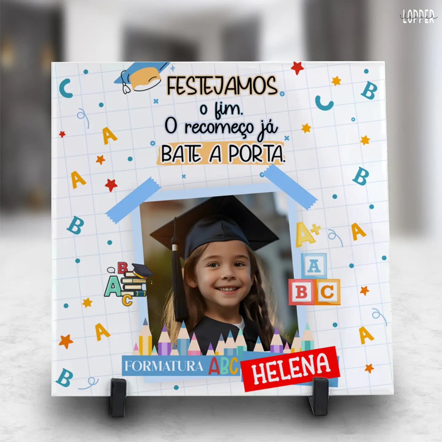 10 Artes Azulejo Formatura ABC Arquivo Editável 10